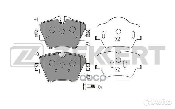 Колодки торм. диск. передн./задн. BMW 1 (F40) 1