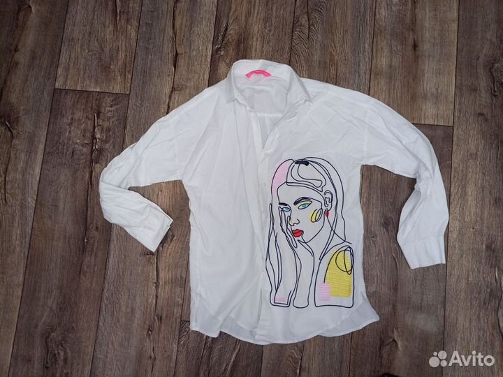 Рубашки белые s