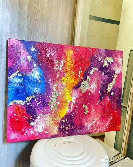 Картина абстракция маслом