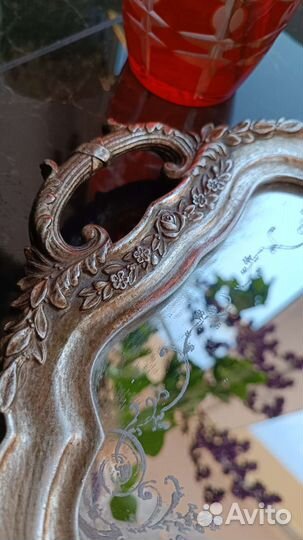 Поднос будуарный винтаж Италия