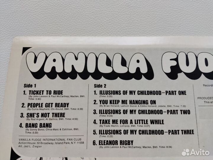 Vanilla Fudge LP Japan MT