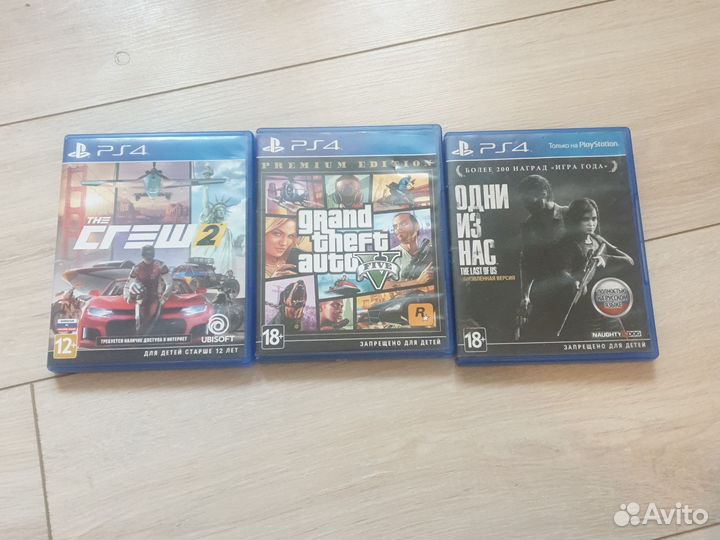 Диски для ps4 гта5, Одни из нас, THE crew 2