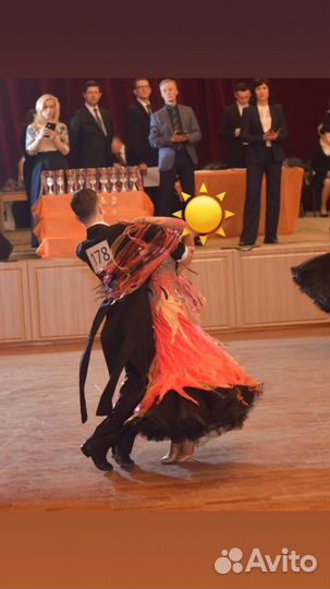 Платье для бальных танцев стандарт ю2