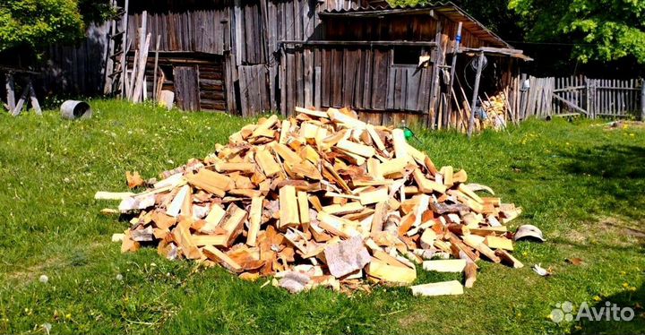 Дрова колотые сухие