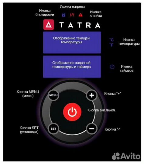 Погружной термостат Tatra TSV2