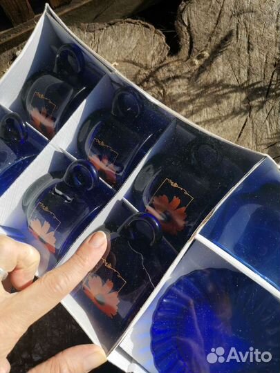 Чайный набор стекло новый