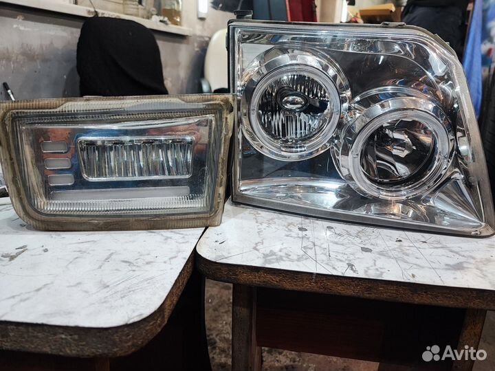 Фара с туманкой Land cruiser prado 95