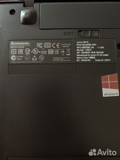 Ноутбук lenovo g50-70