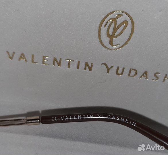 Золотая оправа новая valentin yudashkin