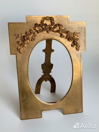 Антикварная бронзовая рамка для фотографии