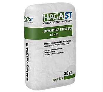 Штукатурка гипсовая базовая hagast GS-405 30 кг