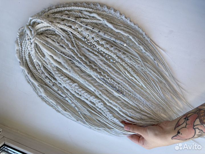 Комплект де косы и дреды, многофактурный