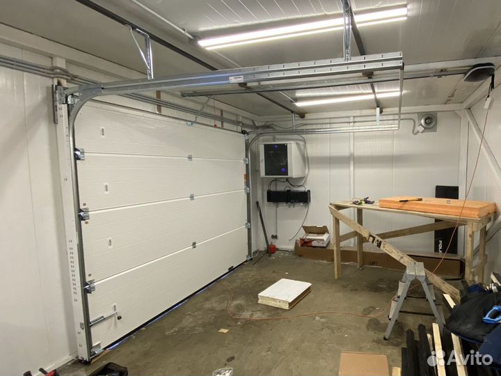 Автоматические секционные ворота Алютех