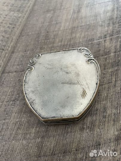 Пудренница СССР «Москва Гимнастка» латунь