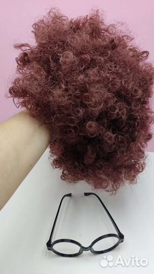 Парик седой, очки новые, парик белый новый