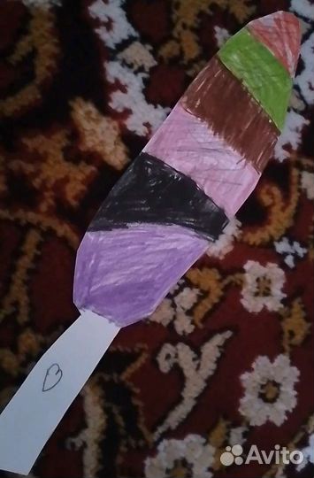 Хвост кошки для квадробики бумажный