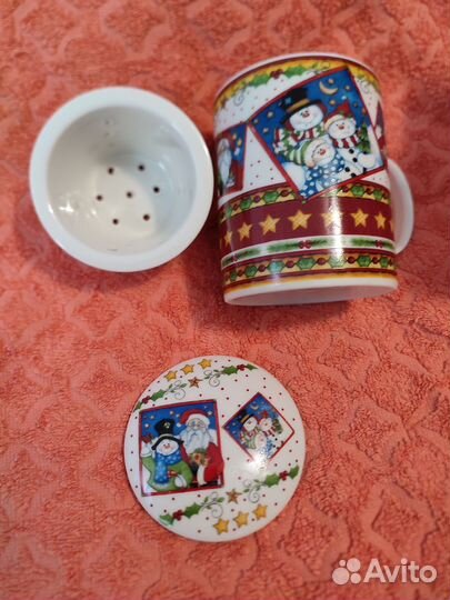 Кружка заварочная, наволочка с пайетками