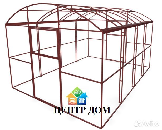 Теплица прямостенная усиленная