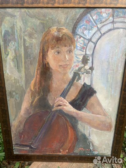 Картина « Виолончелистка» Тулина.Е