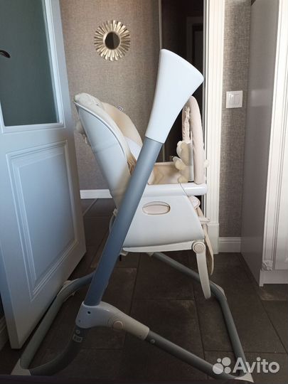 Cкладной стульчик-качели Babyton 2в1, бежевый