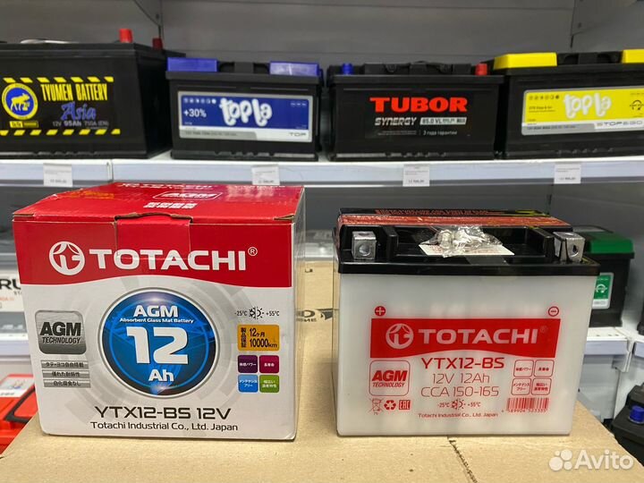 Аккумулятор Totachi YTX12-BS