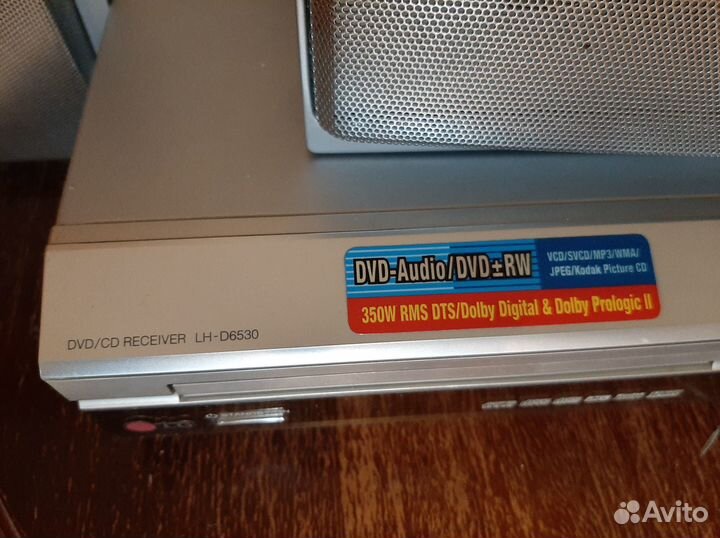 Домашний кинотеатр LG (dvd, сабвуфер, колонки)