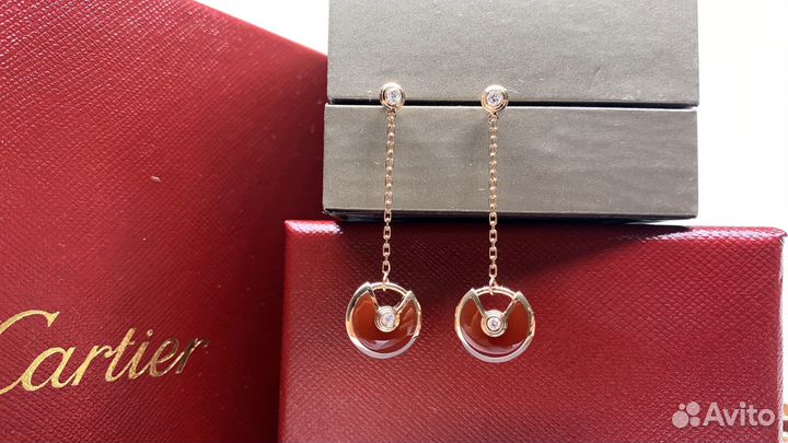 Серьги Amulette de Cartier 0,14ct