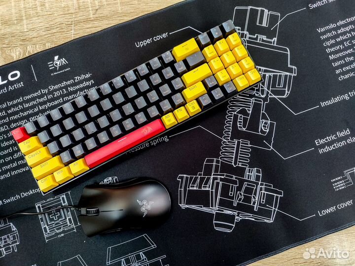 Игровой комплект механика клавиатура мышь коврик