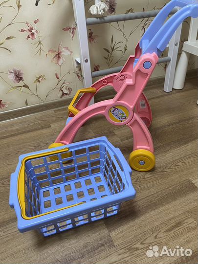 Тележка детская для игрушечных продуктов