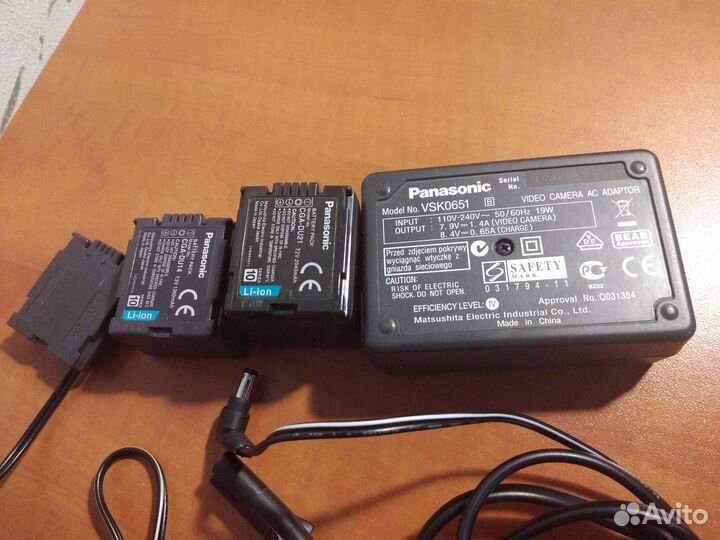 Зу: VSK0651, Аккум: CGA-DU14, CGA-DU21 Panasonic