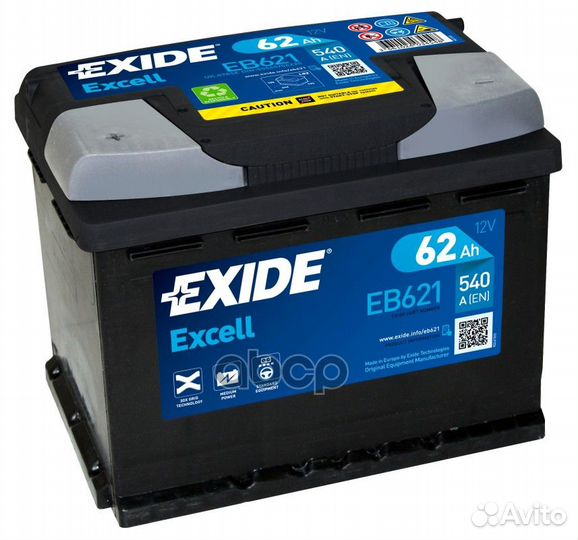 Exide EB621 excell аккумуляторная батарея 19.5