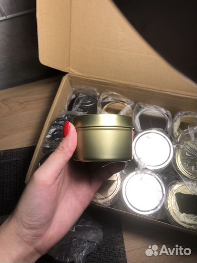 Алюминевая банка для свечей