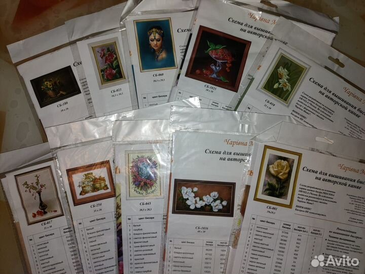 Схемы для вышивания бисером на авторской канве