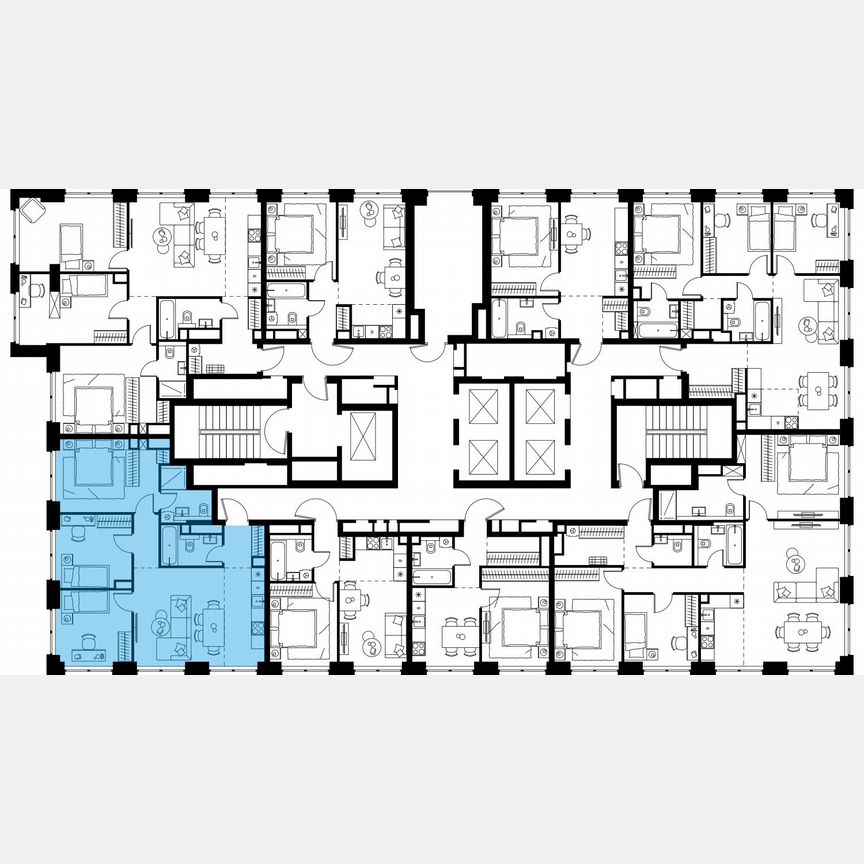 4-к. квартира, 74,6 м², 22/48 эт.