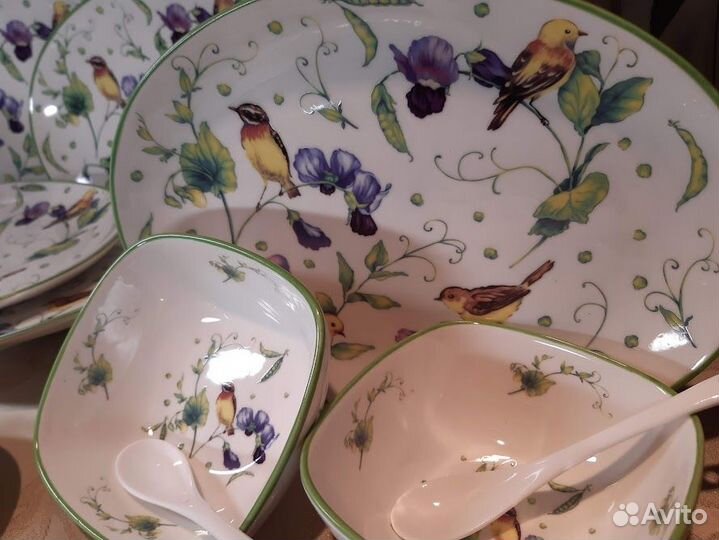 Посуда Зеленый сад 16 предметов Фарфор