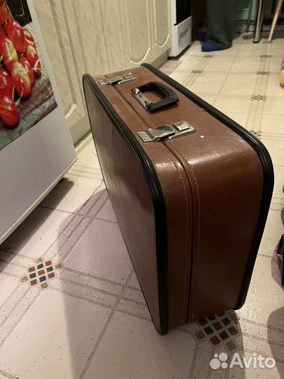 Кейс чемодан кожа СССР 1980 год раритет винтаж