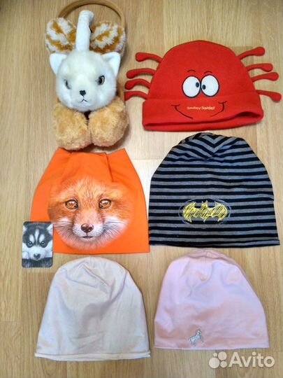 Шапки в ассортименте,шапка panda, мишка от 6-20лет