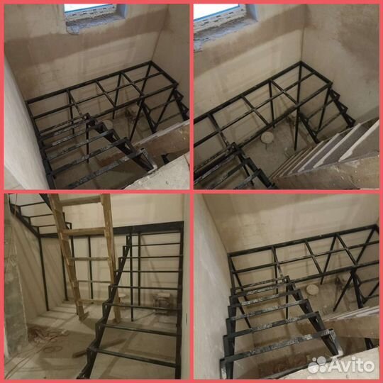 Лестница каркас в дом