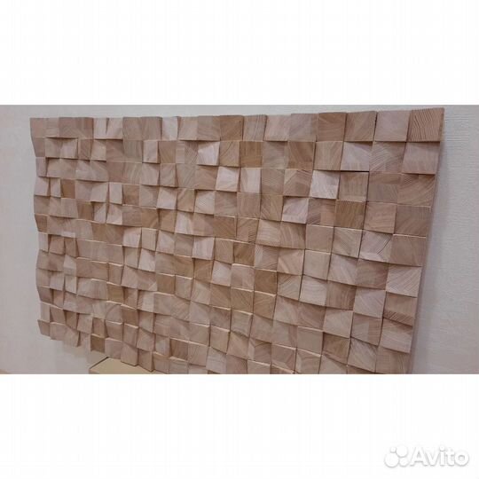 Современное деревянное 3d панно на стену