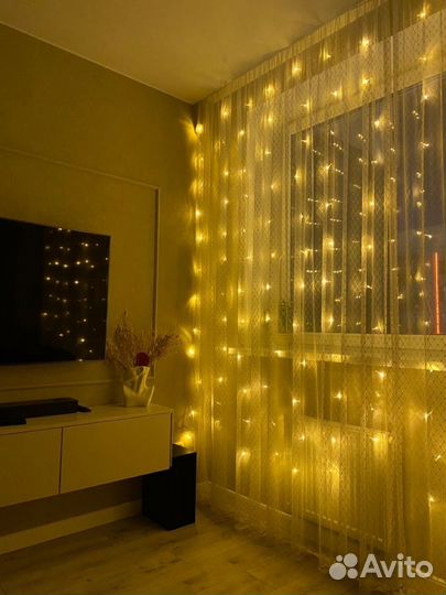 Гирлянда штора с удлинителем хит 2023-2024 года