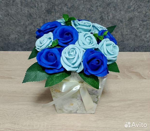 Букет из мыльных роз