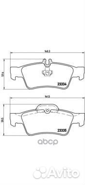 Колодки тормозные P50052 Brembo