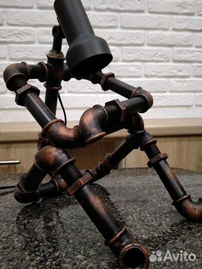 Светильник-лампа в стиле лофт