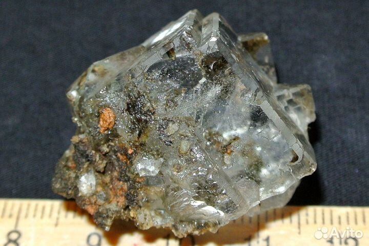 Оптический флюорит, кварц. Лот №1066