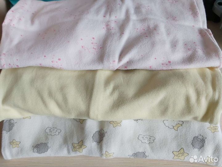 Комбинезоны на девочку хлопок 2 штуки/размер 62 см