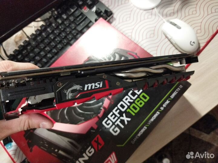 Видеокарта MSI GTX 1060 gaming X 3GB