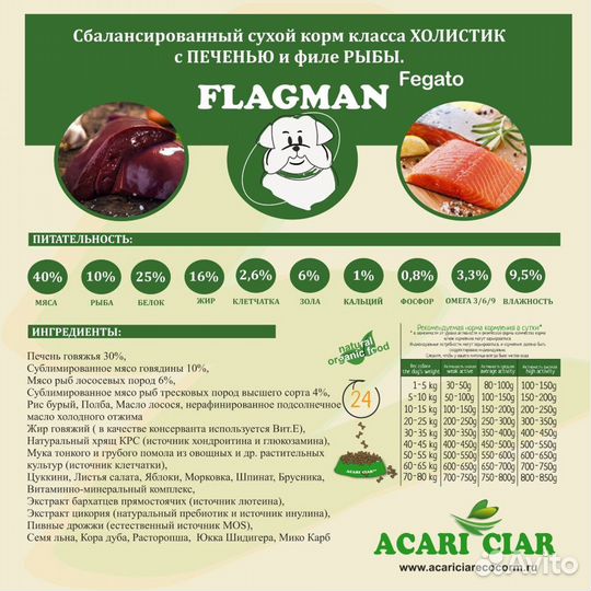 Сухой корм для собак Acari Ciar Акари Киар