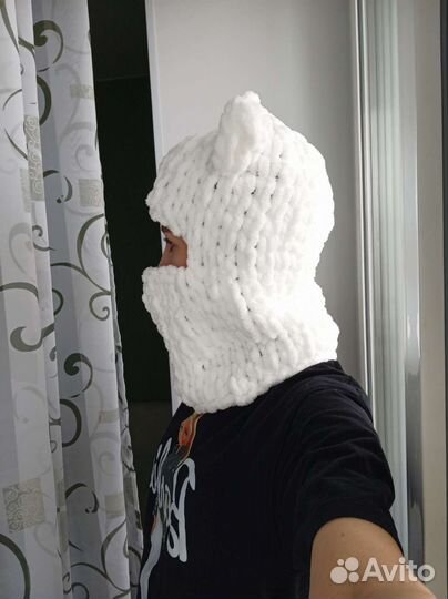 Шапка балаклава с ушками