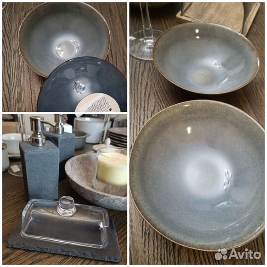 Салатик 26см (Португалия) масленка камень стекло