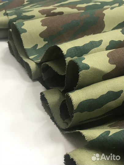 Ткань диагональ камуфляжная хлопок